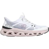 SKECHERS Slip-On Sneaker "GLIDE-STEP ALTUS-FAST LANE", Damen, Gr. 41, Textil, bunt (weiß, schwarz, rosa), Schuhe Slip-On Sneaker, Laufschuh, Trainingsschuh mit dämpfender Glide Step Sohle
