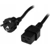 Manhattan 302821 Stromkabel IEC320 Schuko auf C19 16A 2,5m schwarz