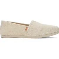 Toms Alpargata Classic natural undyed metallic linen stripe 41