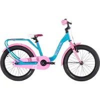 S'Cool 18 Zoll Kinderfahrrad, 1-Gang, Kinderfahrrad, S’COOL niXe, ab ca. 5–7 Jahre, 110–125 cm, Türkis/Rosa