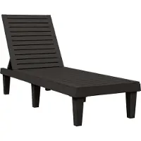 Syfax Sonnenliege Schwarz 155x58x83 cm Polypropylen