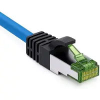 Goobay CAT 8.1 Patchkabel, S/FTP (PiMF), Blau, 1m, 1 m, Cat8.1, S/FTP (S-STP), RJ-45, RJ-45, Blau