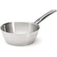 De Buyer Pfanne 16cm - Edelstahl Sauteuse - Ergonomischer Griff, Sandwichboden geeignet für Induktion, Profiqualität