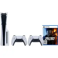 Sony PlayStation 5 Slim mit Laufwerk + Call of Duty: Black Ops 7 + Zusätzlicher Controller Weiß