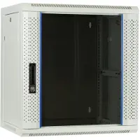 Dsit 12 HE Serverschrank, Wandgehäuse, mit Glastür, Weiss (BxTxH) 600 x 450 x 634mm