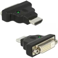 DeLOCK Adapter HDMI / DVI HDMI M DVI 25-polig FM Schwarz