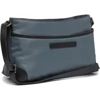 The Chesterfield Brand C48.1811 Leather Shoulder Bag Nylon Wax Pull Up Nevon Light Grey