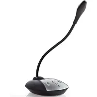 Nedis Microphone for use with: Desktop/Notebook Wired USB-A Male On/Off Switch Headphone Output