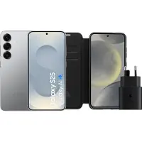 Samsung Galaxy S25 128GB Silber 5G + Zubehörset