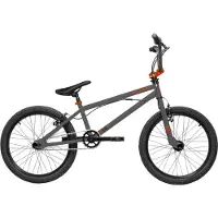 S'Cool 20 Zoll Kinderfahrrad, 1-Gang, Kinderfahrrad, S’COOL XtriX, ab ca. 6–9 Jahre, 115–130 cm, Dunkelgrau/Orange