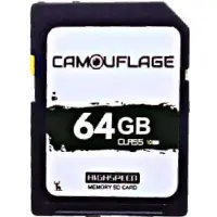 Camouflage Trailcamera SDXC 64GB