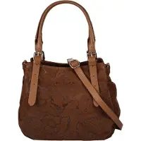 Samantha Look Henkeltasche echt Leder, Made in Italy
