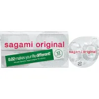 Sagami Original 0,02 - Kondom - 55 mm (12 Stk.)