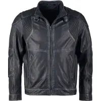 Jcc Lederjacke Marx-B Herren black 4XL