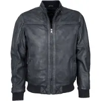 Jcc Lederblouson 31020348 Herren graphite 3XL