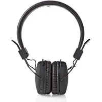 Nedis Drahtlose On-Ear-Kopfhörer - Batterie 1 Betriebszeit Standardnutzung: 900 min - Eingebautes Mikro - Drücken Sie Strg - Stimmkontrolle - Lautstärke-Regler - Schwarz