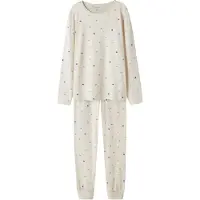 Name It Kids Schlafanzug 2-teilig - NkfNightset - Peyote-Mischung - - 9-10 Jahre (134-140) - Schlafanzug 2-teilig