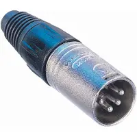 Neutrik Kabelstecker XLR vernickelt 4-polig