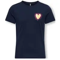 ONLY T-Shirt "KOGLANY-NINA LIFE LOVE S/S TOP FR JRS" mit unterschiedlichen Motiven - je nach Bodyfarbe