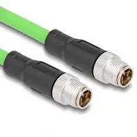DeLOCK M12 Kabel X-kodiert 8 Pin Stecker zu Stecker PUR (TPU) 1 m