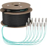 EFB Elektronik Trunkkabel U-DQ ZN BH OM3 12G 1x12 LC-LC 130m Dca LSZH