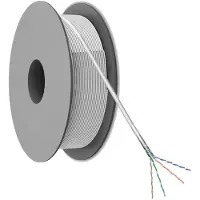Goobay CAT 5e Netzwerkkabel, SF/UTP, Grau, CCA Kupfergemisch für SOHO Anwendungen, AWG 24/1 (solid), PVC