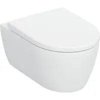 Geberit iCon Wand-WC Tiefspüler Set, geschlossene Form, TurboFlush, mit WC-Sitz