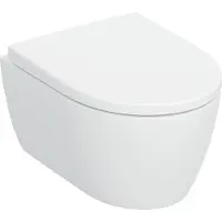 Geberit iCon Wand-WC Tiefspüler Set, verkürzte Ausladung, TurboFlush, mit WC-Sitz