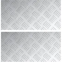vidaXL Treppe Tritt Rechtwinklig 2 pcs Silber 40 x 20 cm Aluminium
