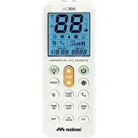 Meliconi Universal-Fernbedienung Klimaanlagen Display Hintergrundbeleuchtung Weiß