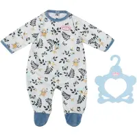 Baby Annabell Strampler blau Blätter 43cm