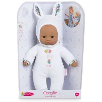 Corolle Babypuppe Kuschelpuppe Hase weiß 30cm - weiche Puppe für Babys