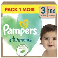 Pampers Windeln Harmonie Größe Gr.3 (6-10 kg) für Babys und Kleinkinder, 186 St.