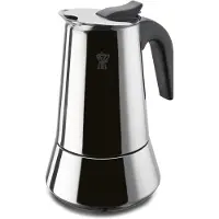 Ghidini Espressokocher Steelexpress 10 Tassen Induktion Edelstahl