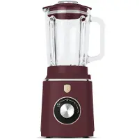 Berlinger Haus Tischmixer 1000 W (1,5 l Glas) – Smoothie- und Eis-Funktion, Überhitzungsschutz, Edelstahlklingen, Bordeaux matt