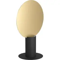 Eglo LED Tischlampe Sarona, geometrische Nachttischlampe, Tischleuchte aus Metall in Gold und Schwarz, Deko Lampe, inkl. GU10-Leuchtmittel, warmweiß