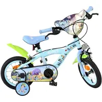 Volare Bluey Kinderfahrrad 12 Zoll - Hellblau - Zwei Handbremsen