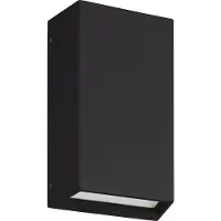 Eglo SPONGANO Wand-/Deckenleuchte Lampe Beleuchtung - L12 x H20 x AL6 cm - schwarz - 2X5W inkl. - IP65