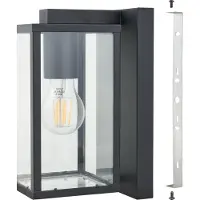 Eglo Schwarze Außenlampe Budrone
