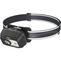 Hama LED Stirnlampe "Stirnlampe LED wiederaufladbar (Bewegungssensor, 4 Lichtmodi, 500 lm)", schwarz, Mobilleuchten, Kunststoff, LED Stirnlampe, 500 Lumen, Sensorsteuerung, IP44, 4 Lichtmodi