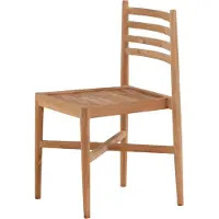 Ebuy24 Kenya Gartenstuhl stapelbar Teak.
