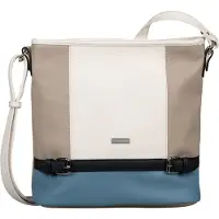 Tom Tailor Hobo "Juna" aus soft genarbtem ledrigen Material mit glänzenden Metall-Accessoires