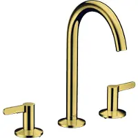 Hansgrohe 3-Loch-Waschtischarmatur 170 Axor One A 140mm, m Pus-Op-Abl, m HG, p gol opt