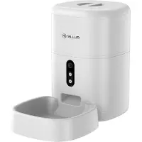 Tellur WiFi Smart Pet Feeder-dávkovaÄ krmiva, UltraHD kamera, 4L, bilá
