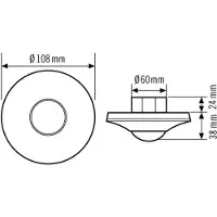 ESYLUX Präsenzmelder PD-C 360i/8 BK