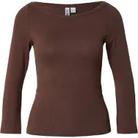 Pieces Pcphoebe U-boot-ausschnitt Oberteil Mit 3/4-ärmeln | Braun | L
