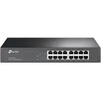 TP-LINK 16-Port-10/100Mbit/s-Switch, Unmanaged, Fast Ethernet (10/100), Rack-Einbau, 1U