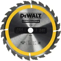 DeWalt Sägeblatt für Holz 184 x 16 x 1,8 mm 24T Sägeblatt
