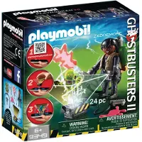 Playmobil 9349 Ghostbusters II Winston Zeddemore 3D Figur - Spielzeug für Sammler und Fans der Ghostbusters Reihe