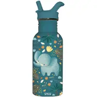SASSI JUNIOR Edelstahlflasche - - Chewy der Elefant - 500 ml - Mehrfarbig - Unisex